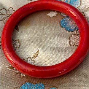 Red orange gemstone bracelet